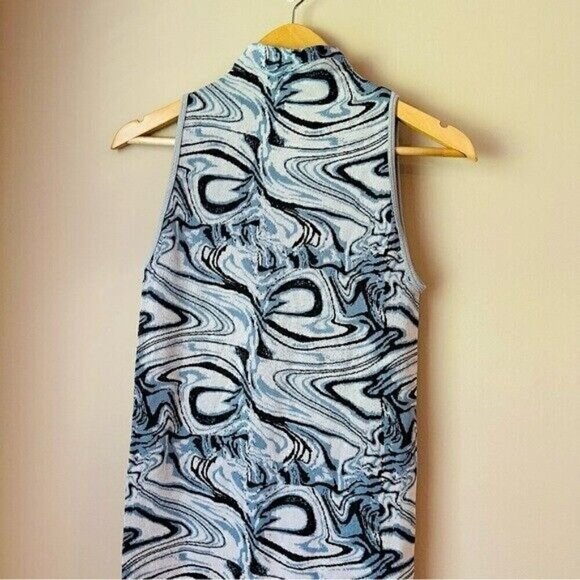 Zara Cut-Out Jacquard Dress Size Small Bloggers Favorite - Picture 6 of 13